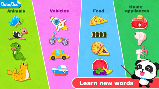 اسکرین شات 1 بازی Baby Panda’s Basic Words