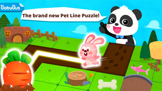 اسکرین شات بازی Little Panda's Pet Line Puzzle 1