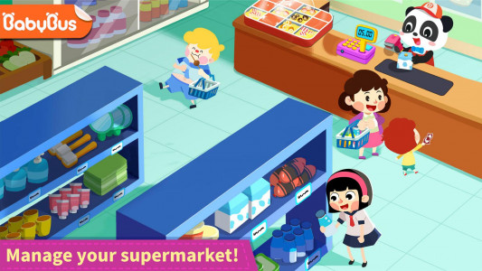اسکرین شات بازی Baby Panda's Town: Supermarket 1