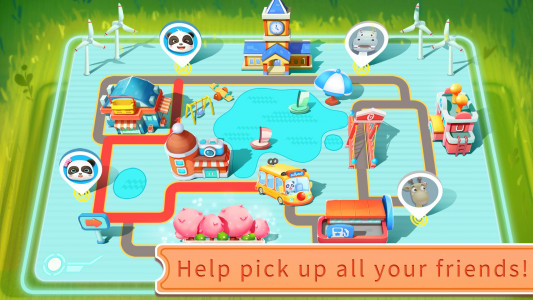 اسکرین شات بازی Baby Panda's School Bus 2