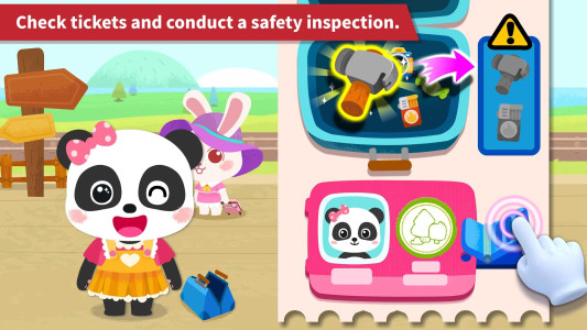 اسکرین شات 3 بازی Baby Panda's Train