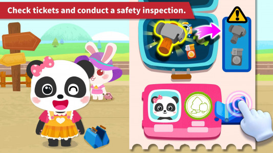 اسکرین شات بازی Baby Panda's Train 3