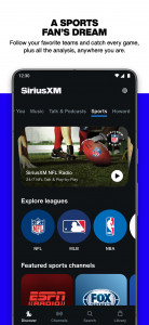 اسکرین شات برنامه SiriusXM: Music, Sports & News 5