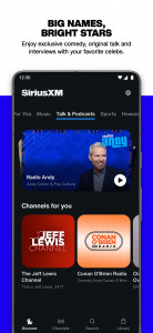 اسکرین شات برنامه SiriusXM: Music, Sports & News 7