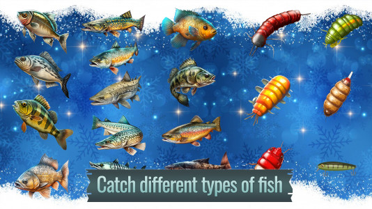 اسکرین شات 3 بازی Ice fishing game. Catch bass.