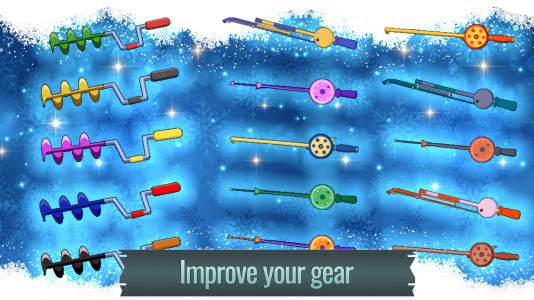 اسکرین شات 4 بازی Ice fishing game. Catch bass.