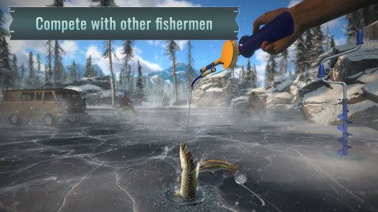 اسکرین شات بازی Ice fishing game. Catch bass. 2