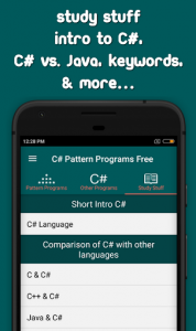 اسکرین شات برنامه C# Pattern Programs Free 7