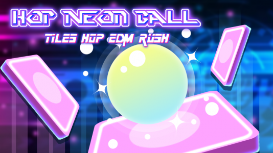 اسکرین شات بازی Tiles Hop Ball - Neon EDM Rush 8
