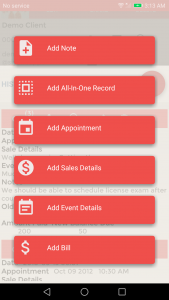 اسکرین شات 5 برنامه Client Record-Customer CRM App