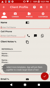 اسکرین شات 2 برنامه Client Record-Customer CRM App