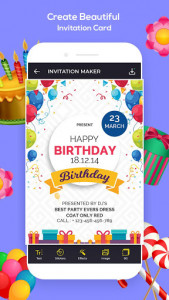 اسکرین شات برنامه Invitation Maker, Greeting Card Maker (RSVP) 1