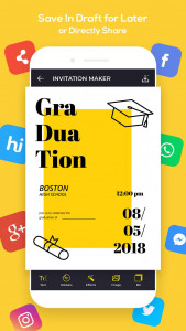 اسکرین شات برنامه Invitation Maker, Ecards Maker 4