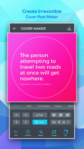 اسکرین شات 4 برنامه Cover Photo Maker : Post Maker