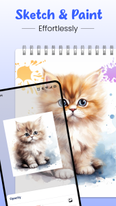 اسکرین شات 3 برنامه AR Drawing Sketch Trace Paint