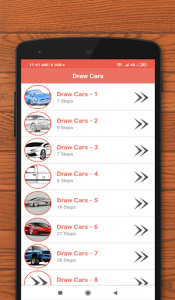 اسکرین شات برنامه How to Draw Cars 1