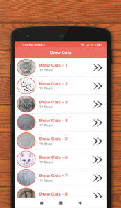 اسکرین شات برنامه How to Draw Cats 6