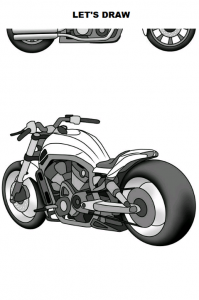 اسکرین شات برنامه Draw Motorcycles: Cruiser 1