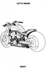 اسکرین شات برنامه Draw Motorcycles: Cruiser 5