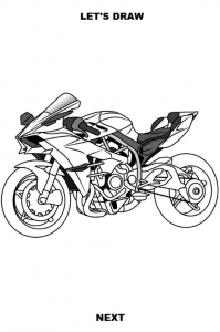 اسکرین شات برنامه Draw Motorcycles: Sport 5