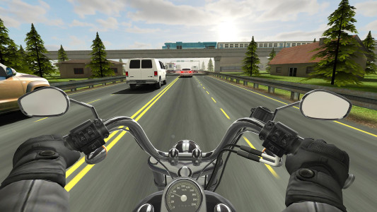 اسکرین شات 1 بازی بازی موتور راننده ترافیک (traffic rider)