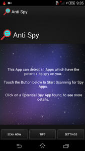 اسکرین شات برنامه Anti Spy (SpyWare Removal) 1