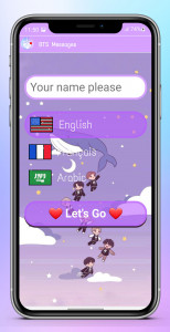 اسکرین شات بازی BTS Messenger: Chat Simulation 1