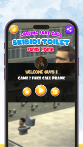 اسکرین شات برنامه Skibidi-Toilet Games fake call 3