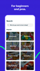 اسکرین شات 3 برنامه Skillshare: Online Classes App