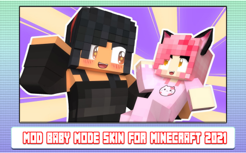 اسکرین شات بازی Mod Skin Baby Mode for Minecraft 2022 4