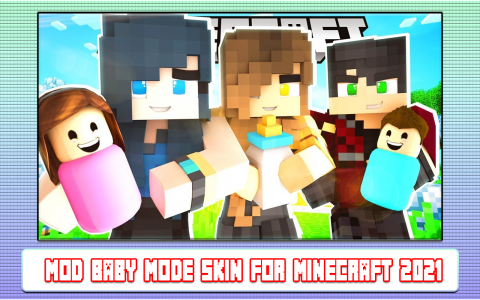 اسکرین شات بازی Mod Skin Baby Mode for Minecraft 2022 1