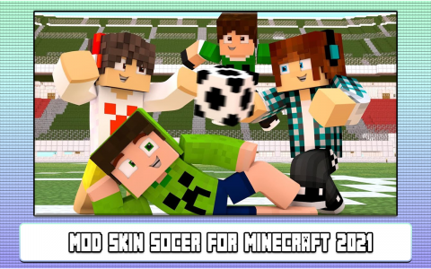 اسکرین شات بازی Mod Skin Soccer for Minecraft  5