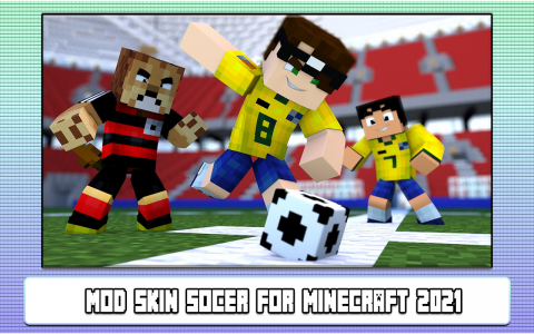 اسکرین شات بازی Mod Skin Soccer for Minecraft  2
