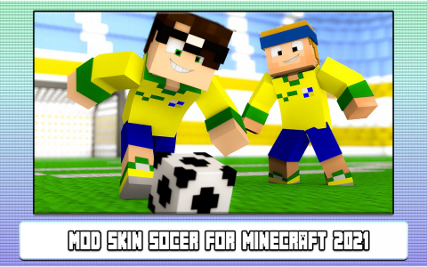 اسکرین شات بازی Mod Skin Soccer for Minecraft  1