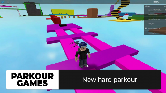 اسکرین شات 2 برنامه Parkour for roblox