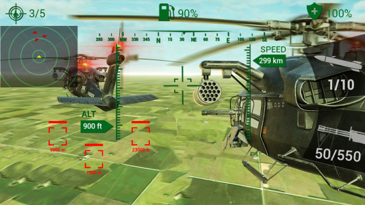 اسکرین شات 4 بازی Gunship Heli War - Simulator