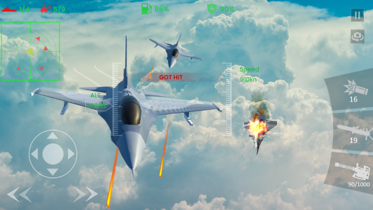 اسکرین شات 4 بازی FlyVRX Fighter Jet - Air Force