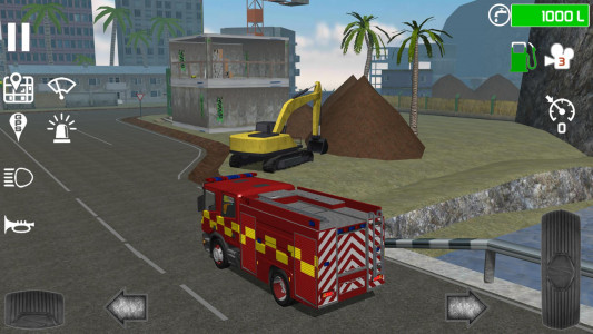 اسکرین شات بازی Fire Engine Simulator 4