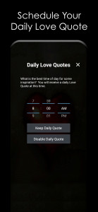 اسکرین شات برنامه Love Quotes” - Daily Messages 2