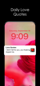 اسکرین شات برنامه Love Quotes” - Daily Messages 1