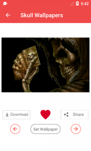 اسکرین شات 2 برنامه Skull Wallpaper HD