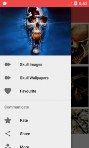 اسکرین شات برنامه Skull Wallpaper HD 4