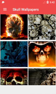 اسکرین شات 1 برنامه Skull Wallpaper HD