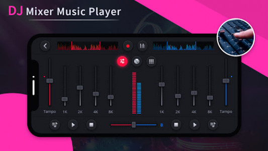 اسکرین شات برنامه Dj Mixer Player - free Virtual DJ Music Player 5