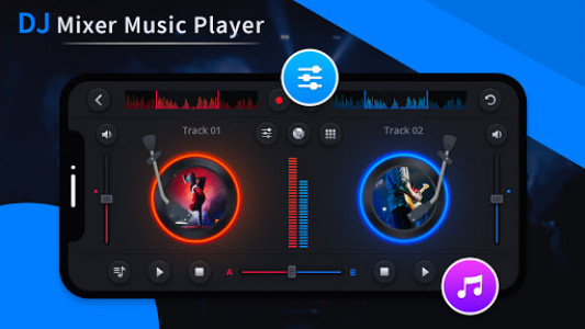 اسکرین شات برنامه Dj Mixer Player - free Virtual DJ Music Player 1