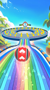 اسکرین شات بازی 3D Super Rolling Ball Race 4