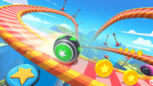 اسکرین شات بازی 3D Super Rolling Ball Race 3