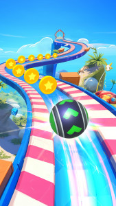 اسکرین شات بازی 3D Super Rolling Ball Race 4