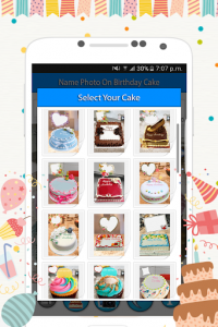 اسکرین شات برنامه Name Photo On Birthday Cake 5