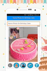 اسکرین شات برنامه Name Photo On Birthday Cake 6